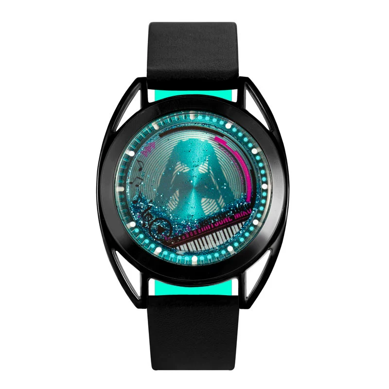 Officially Licensed Hatsune Miku Liquid Glitter Flow Watch - Image 7