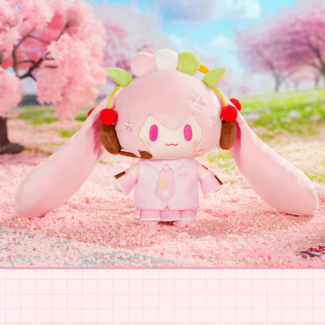 Officially Licensed Hatsune Miku Medium Sakura Miku Plush Toy - Image 2