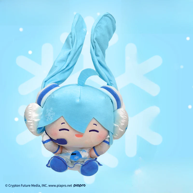 Officially Licensed Hatsune Miku Medium Snow Fufu Plush Toy - Image 2
