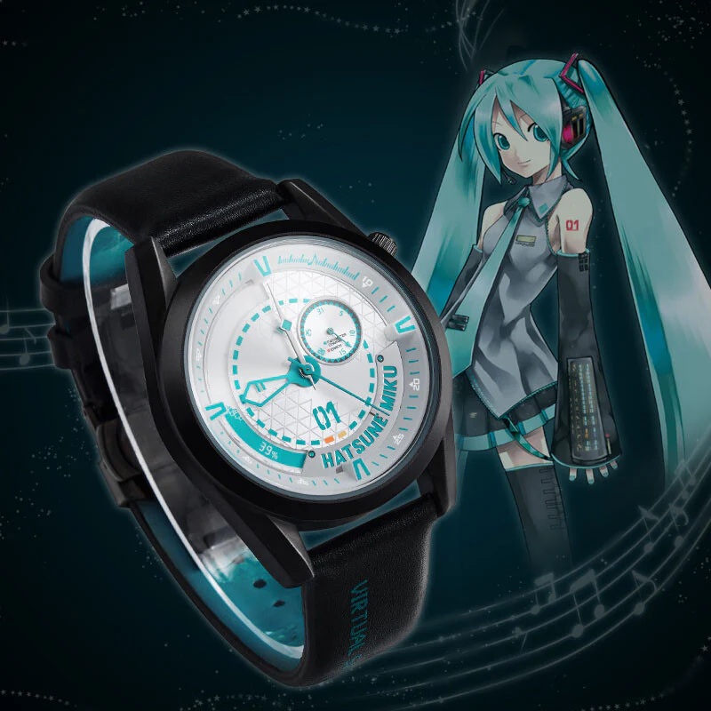Officially Licensed Hatsune Miku Resonating Future Four-Hand Quartz Watch