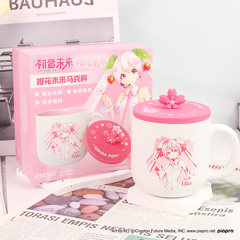 Officially Licensed Hatsune Miku Milk Mug with Lid