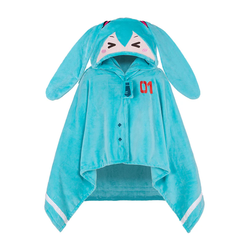 Officially Licensed Hatsune Miku Multi-functional Hooded Air-Conditioning Blanket - Image 5