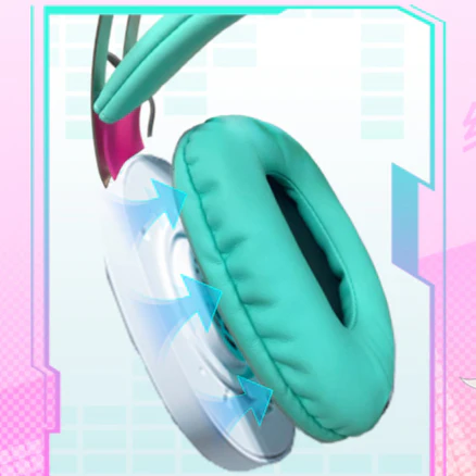 Officially Licensed Hatsune Miku Over-Ear Gaming Headset - Image 3