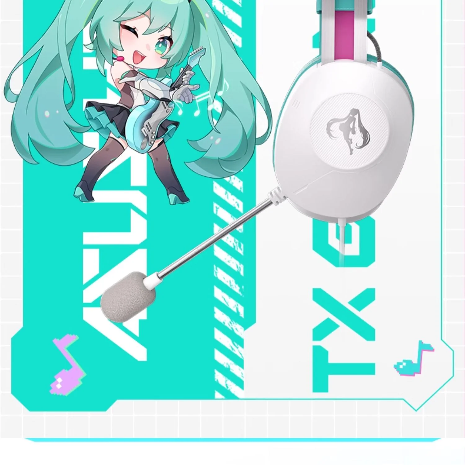 Officially Licensed Hatsune Miku Over-Ear Gaming Headset - Image 5