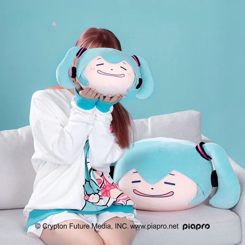 Officially Licensed Hatsune Miku Pinch Face Series Pillow - Image 3