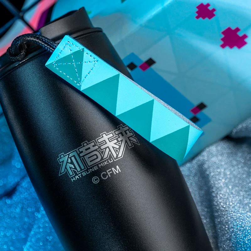 Officially Licensed Hatsune Miku Pixel Style Stainless Steel Thermos - Image 2