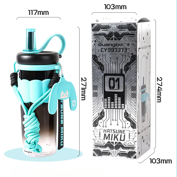 Officially Licensed Hatsune Miku Portable Sports Bottle - Image 5