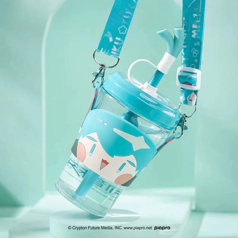 Officially Licensed Hatsune Miku Portable Straw Bottle - Image 3