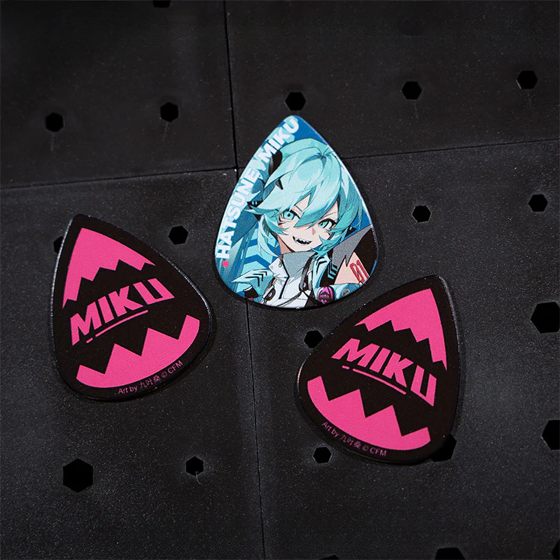 Officially Licensed Hatsune Miku RAVE Series Guitar Pick Set (Pack of 3)