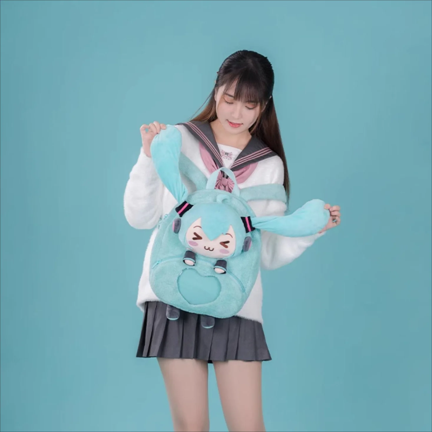 Officially Licensed Hatsune Miku Squinted Eyes Series Backpack - Image 3