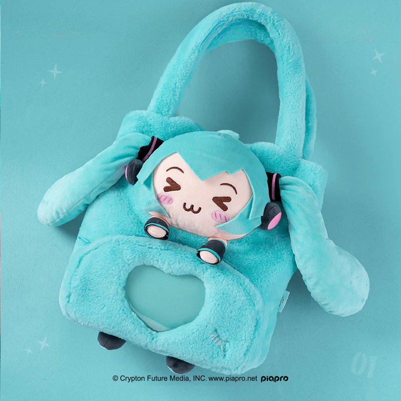 Officially Licensed Hatsune Miku Squinted Eyes Series Tote Bag