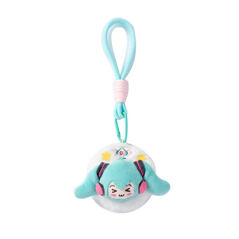 Officially Licensed Hatsune Miku Squinting Eyes Plush Charm with Compact Mirror - Image 5