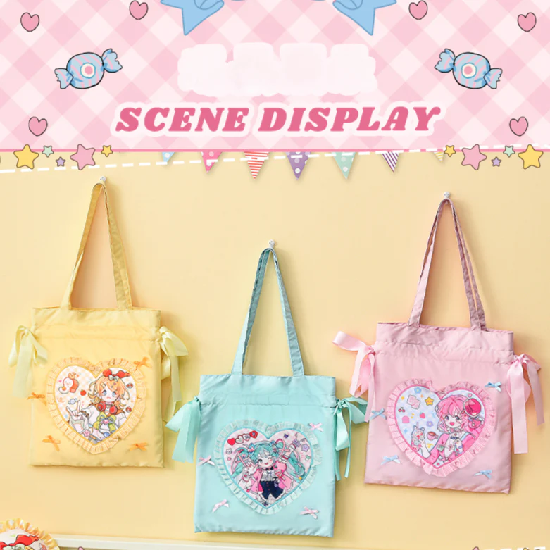 Officially Licensed Hatsune Miku Super Sugary Adhesive Girl Handbag - Image 3