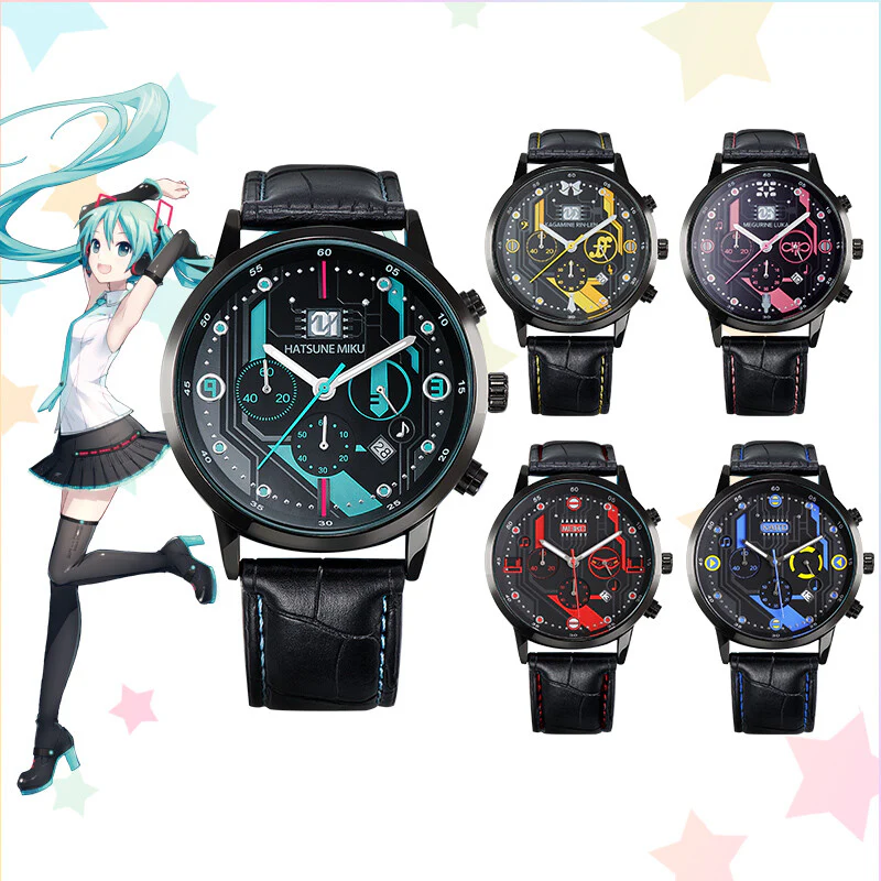 Officially Licensed Hatsune Miku Vocal Character Series “Prelude” 6-Hand Quartz Watch - Image 3