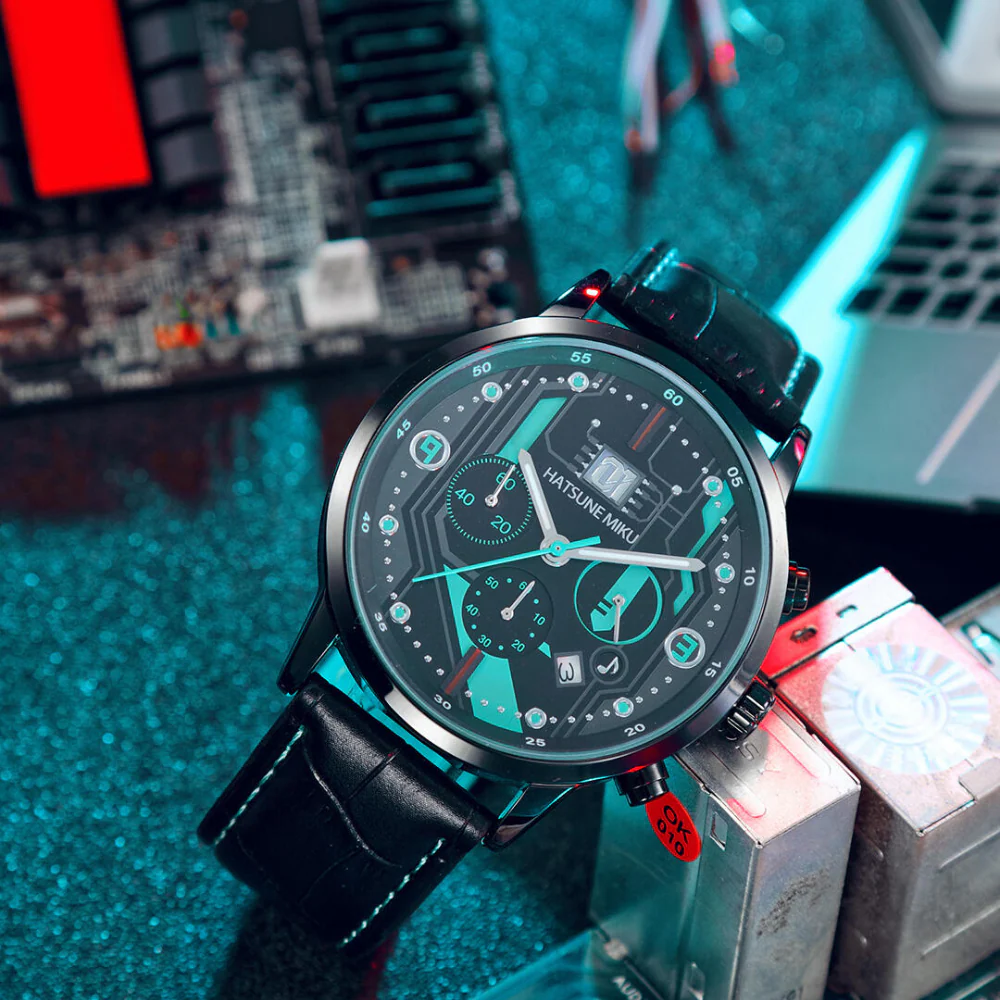 Officially Licensed Hatsune Miku Vocal Character Series “Prelude” 6-Hand Quartz Watch - Image 9