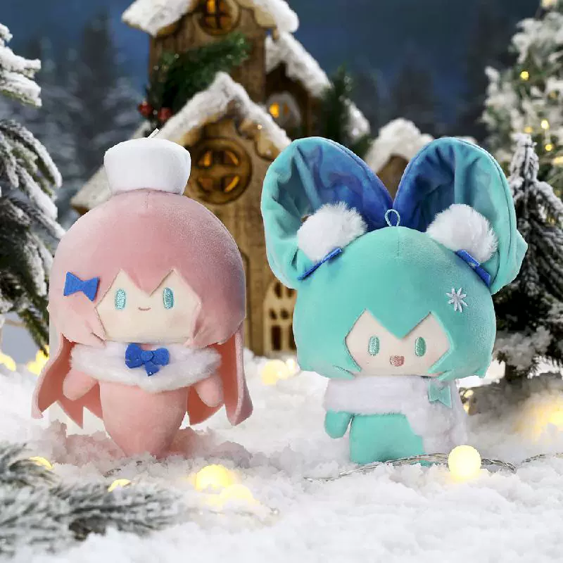 Officially Licensed Hatsune Miku VOCALOID Starlit Snow Mini Plush Charm - Image 5