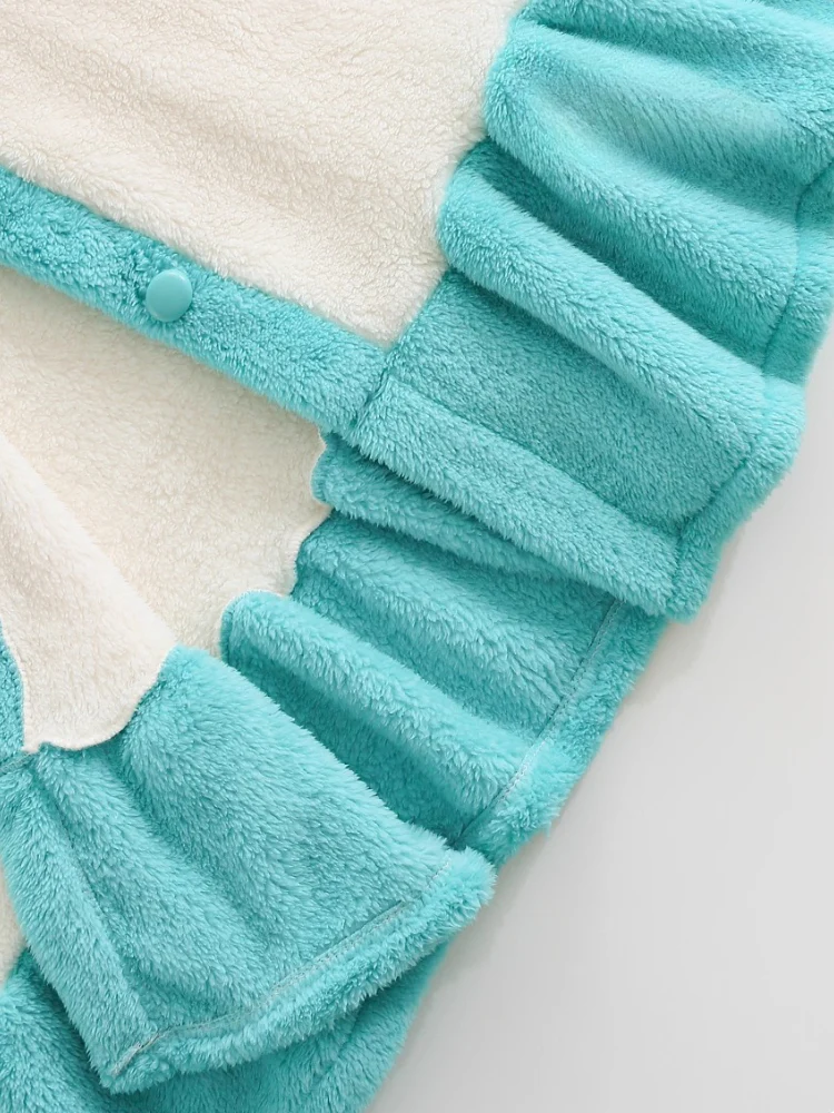 Fanmade Creations Hatsune Miku Coral Fleece Thick Lined Winter Robe Set – Cozy Home Loungewear - Image 4