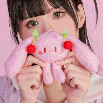 Officially Licensed Sakura Miku Cute Small Smiling Plush Charm - Image 4