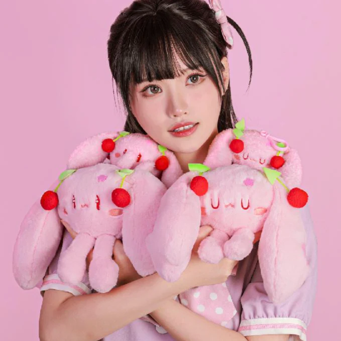 Officially Licensed Sakura Miku Cute Smiling Plush Charm - Image 3
