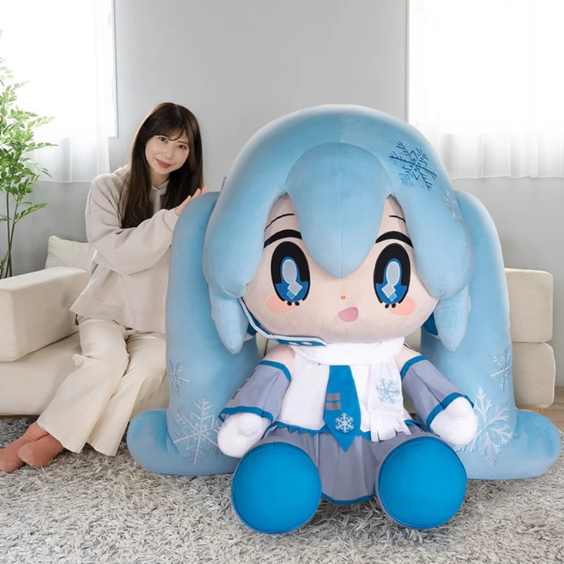 Officially Licensed TAITO VOCALOID Hatsune Miku Snow Miku Super Extra-Large Plush β Bilibili Exclusive - Image 2